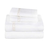 1000 Thread Count Egyptian Cotton Sateen Embroidered Sheet Set - Egyptian Cotton Sheet Set by Superior Brand