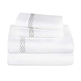 1000 Thread Count Egyptian Cotton Sateen Embroidered Sheet Set - Egyptian Cotton Sheet Set by Superior Brand