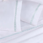 1000 Thread Count Egyptian Cotton Sateen Embroidered Sheet Set - Egyptian Cotton Sheet Set by Superior Brand