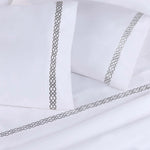 1000 Thread Count Egyptian Cotton Sateen Embroidered Sheet Set - Egyptian Cotton Sheet Set by Superior Brand