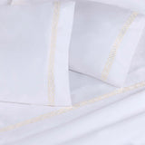 1000 Thread Count Egyptian Cotton Sateen Embroidered Sheet Set - Egyptian Cotton Sheet Set by Superior Brand