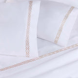 1000 Thread Count Egyptian Cotton Sateen Embroidered Sheet Set - Egyptian Cotton Sheet Set by Superior Brand