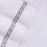 1000 Thread Count Egyptian Cotton Sateen Embroidered Sheet Set - Egyptian Cotton Sheet Set by Superior Brand