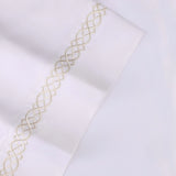 1000 Thread Count Egyptian Cotton Sateen Embroidered Sheet Set - Egyptian Cotton Sheet Set by Superior Brand