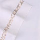 1000 Thread Count Egyptian Cotton Sateen Embroidered Sheet Set - Egyptian Cotton Sheet Set by Superior Brand