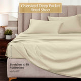 1000 Thread Count Egyptian Cotton Sateen Sheet Set - Egyptian Cotton Sheet Set by Superior Brand