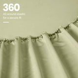 1000 Thread Count Egyptian Cotton Sateen Sheet Set - Egyptian Cotton Sheet Set by Superior Brand