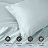 1000 Thread Count Egyptian Cotton Sateen Sheet Set - Egyptian Cotton Sheet Set by Superior Brand