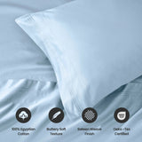 1000 Thread Count Egyptian Cotton Sateen Sheet Set - Egyptian Cotton Sheet Set by Superior Brand