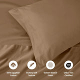 1000 Thread Count Egyptian Cotton Sateen Sheet Set - Egyptian Cotton Sheet Set by Superior Brand