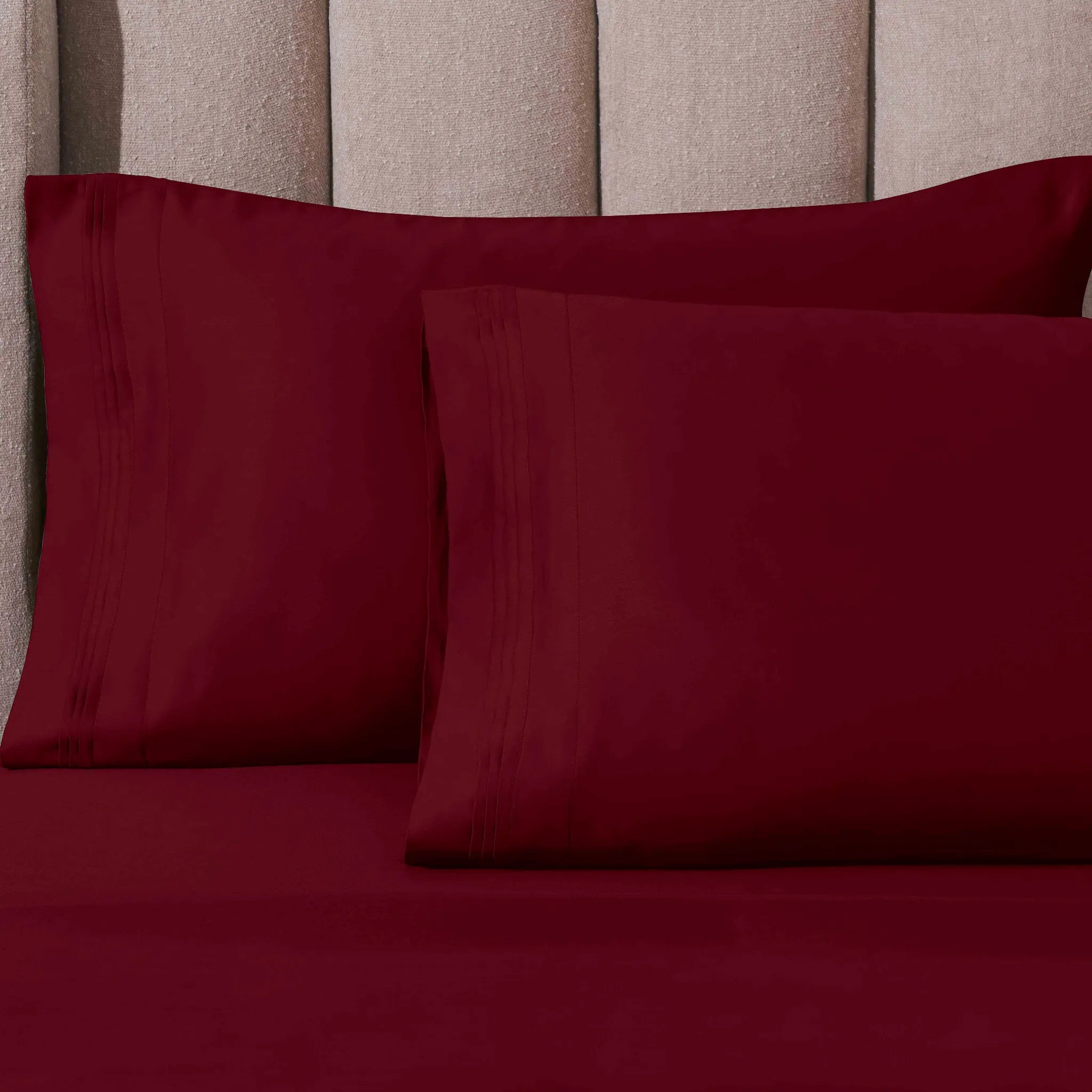 1000 Thread Count Egyptian Cotton Solid Pillowcase Set - Egyptian Cotton Pillowcases by Superior Brand