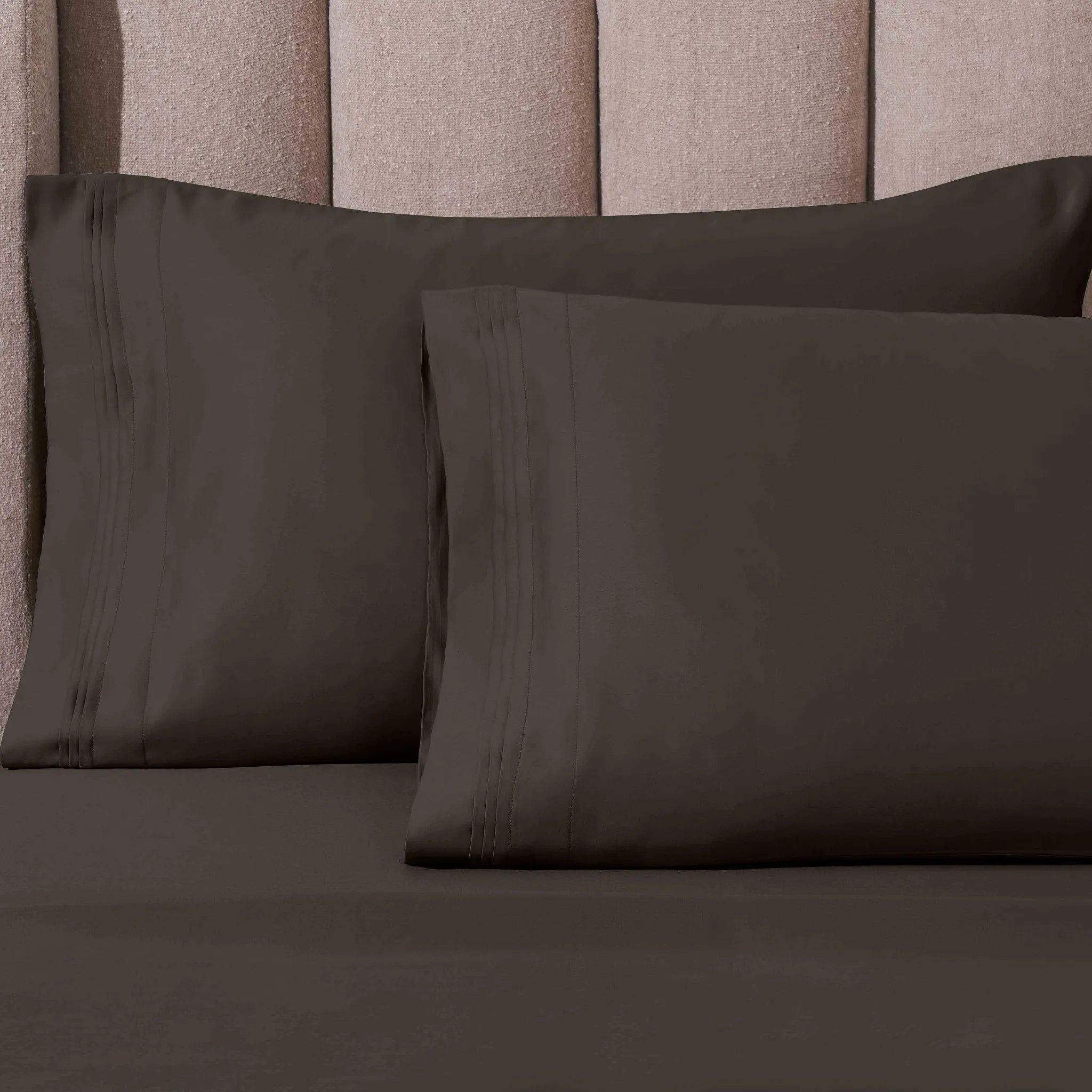 1000 Thread Count Egyptian Cotton Solid Pillowcase Set - Egyptian Cotton Pillowcases by Superior Brand