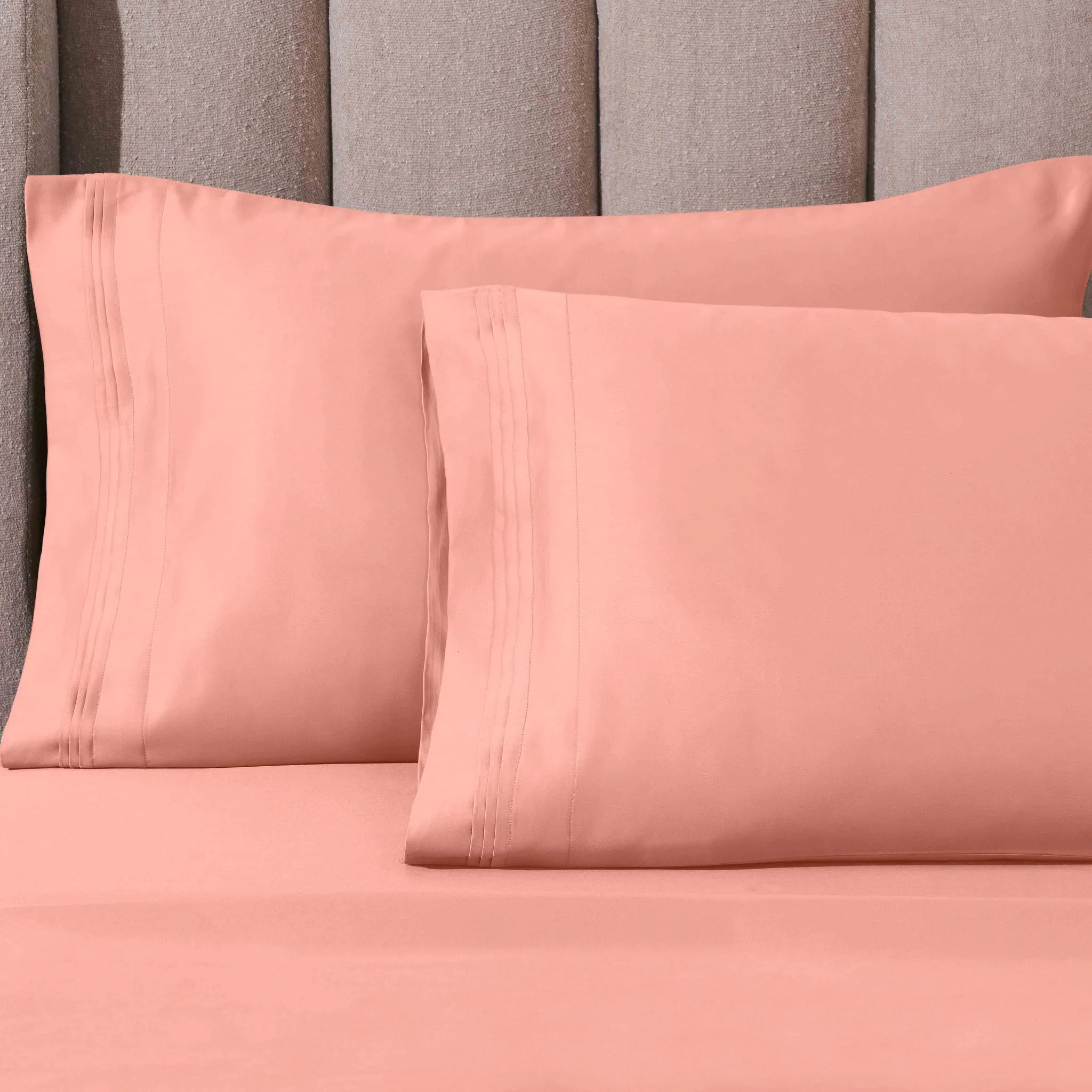 1000 Thread Count Egyptian Cotton Solid Pillowcase Set - Egyptian Cotton Pillowcases by Superior Brand