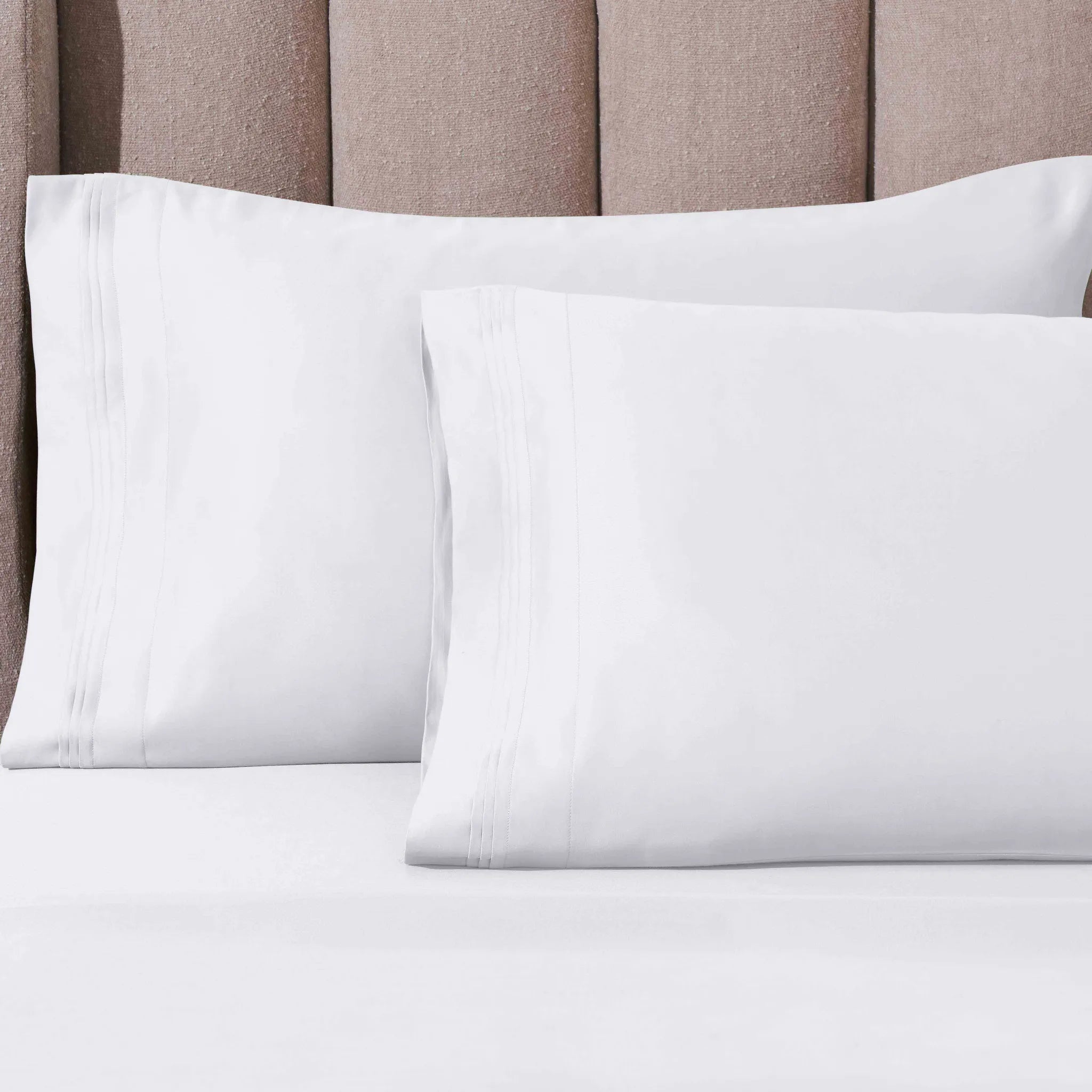 1000 Thread Count Egyptian Cotton Solid Pillowcase Set - Egyptian Cotton Pillowcases by Superior Brand