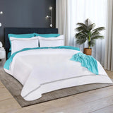 1000 Thread Count Egyptian Cotton Embroidered Duvet Cover - Egyptian Cotton Duvet Cover Set by Superior Brand