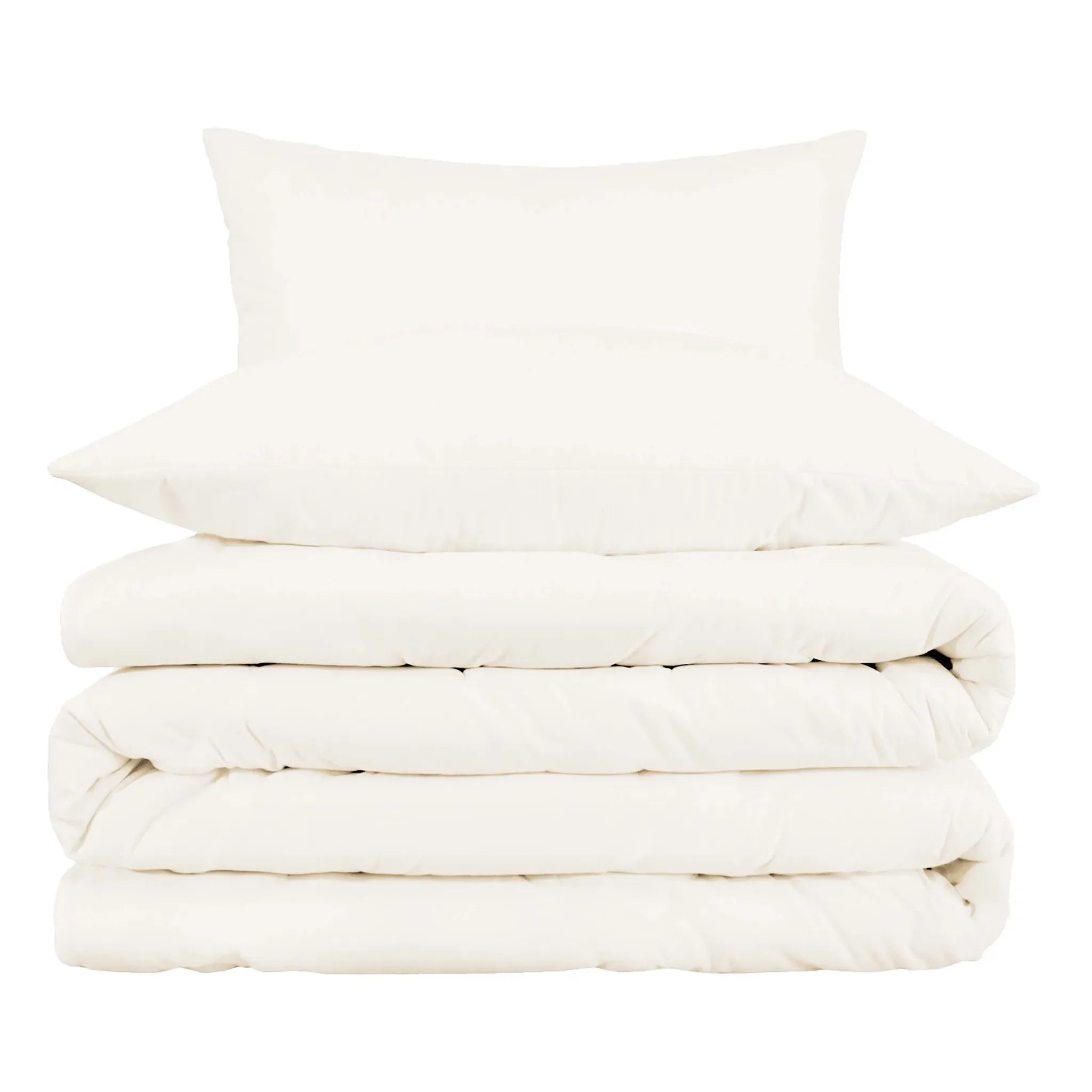 Cotton Blend 1000 Thread Count Solid Duvet Cover Set - Duvet Cover Set by Superior Brand