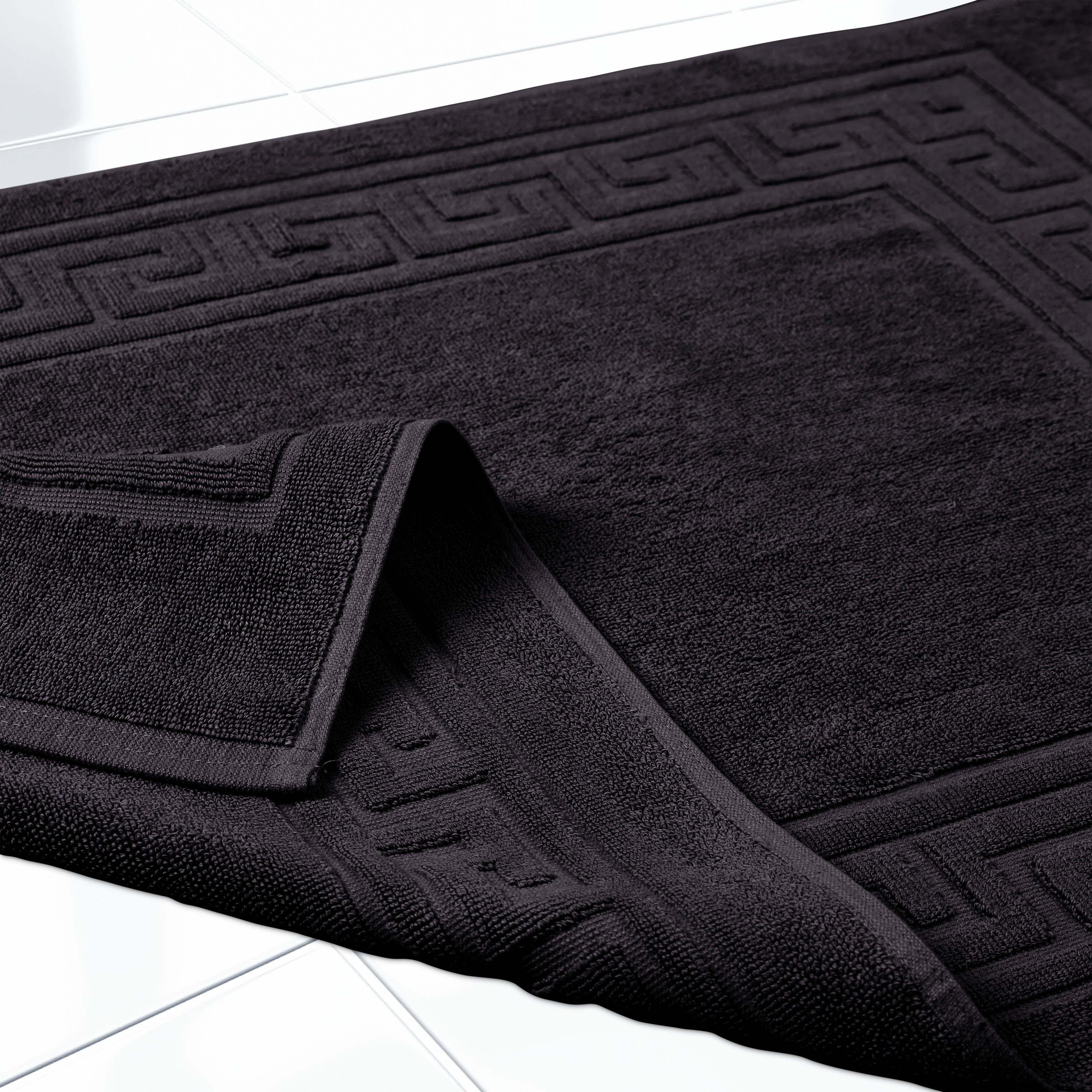 Egyptian Cotton Greek Key Infinity Border Bath Mat Set of 2 - Bath Mats by Superior Brand