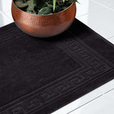 Egyptian Cotton Greek Key Infinity Border Bath Mat Set of 2 - Bath Mats by Superior Brand