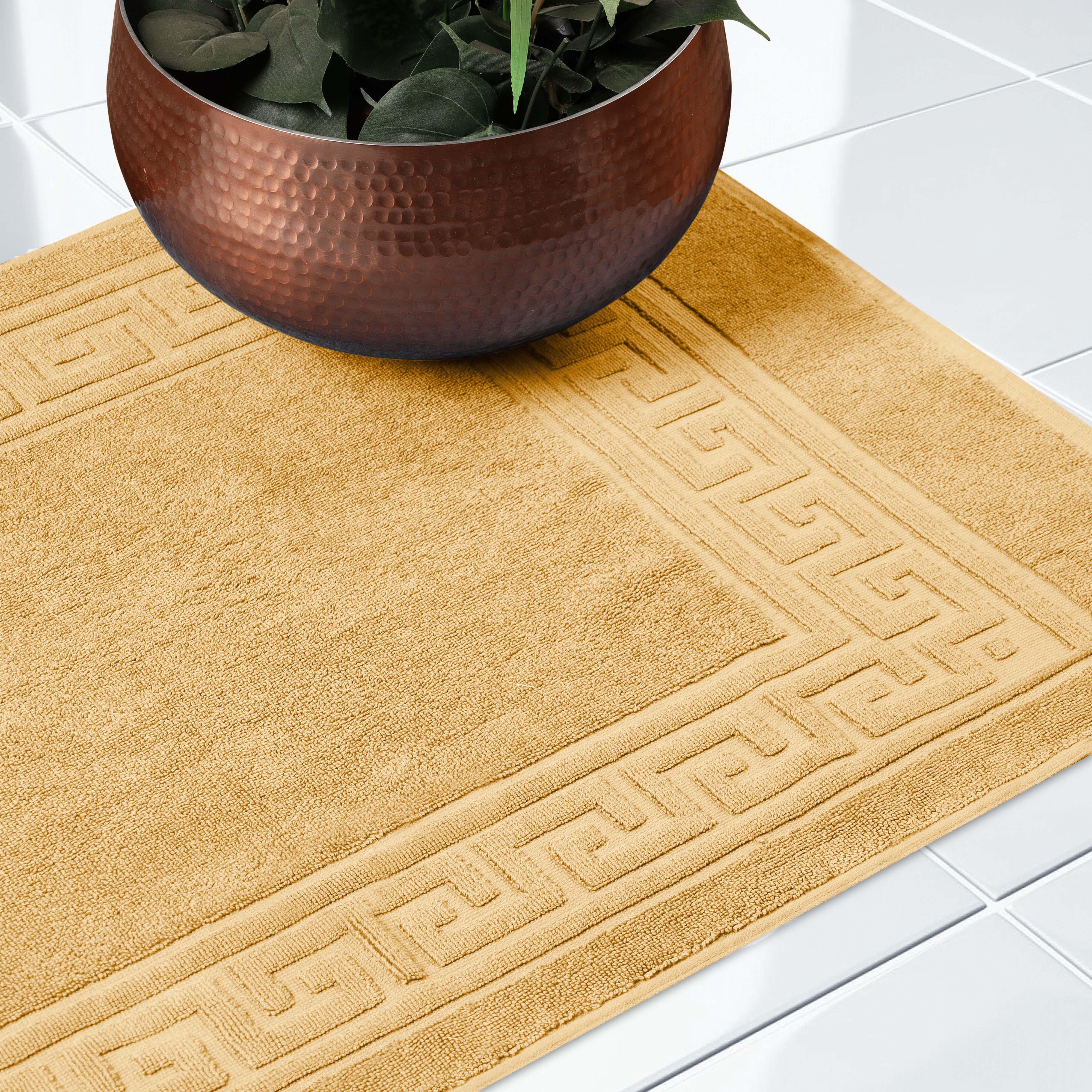 Egyptian Cotton Greek Key Infinity Border Bath Mat Set of 2 - Bath Mats by Superior Brand