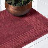 Egyptian Cotton Greek Key Infinity Border Bath Mat Set of 2 - Bath Mats by Superior Brand