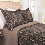 100% Cotton Flannel Paisley Luxury Duvet Cover Set - Duvet Cover Set by Superior Brand