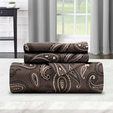 100% Cotton Flannel Paisley Luxury Duvet Cover Set - Duvet Cover Set by Superior Brand