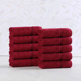Egyptian Cotton Heritage Face Towel Set of 10 - Egyptian Cotton Face Towel by Superior Brand