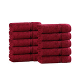 Egyptian Cotton Heritage Face Towel Set of 10 - Egyptian Cotton Face Towel by Superior Brand