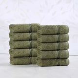 Egyptian Cotton Heritage Face Towel Set of 10 - Egyptian Cotton Face Towel by Superior Brand