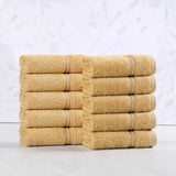 Egyptian Cotton Heritage Face Towel Set of 10 - Egyptian Cotton Face Towel by Superior Brand