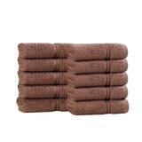 Egyptian Cotton Heritage Face Towel Set of 10 - Egyptian Cotton Face Towel by Superior Brand