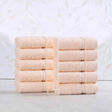 Egyptian Cotton Heritage Face Towel Set of 10 - Egyptian Cotton Face Towel by Superior Brand