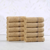 Egyptian Cotton Heritage Face Towel Set of 10 - Egyptian Cotton Face Towel by Superior Brand