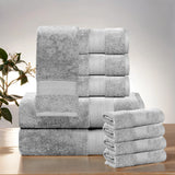 Aria Turkish Cotton Heavyweight Absorbent Solid 10 Piece Plush Towel Set - Towel Set by Superior Brand