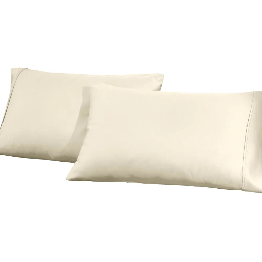 1200 Thread Count Cotton Blend 2 Piece Solid Pillowcase Set - Pillowcases by Superior Brand