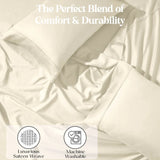 1200 Thread Count Cotton Blend 2 Piece Solid Pillowcase Set - Pillowcases by Superior Brand