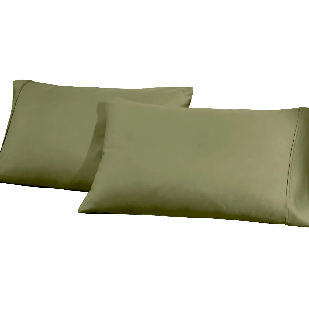 1200 Thread Count Cotton Blend 2 Piece Solid Pillowcase Set - Pillowcases by Superior Brand