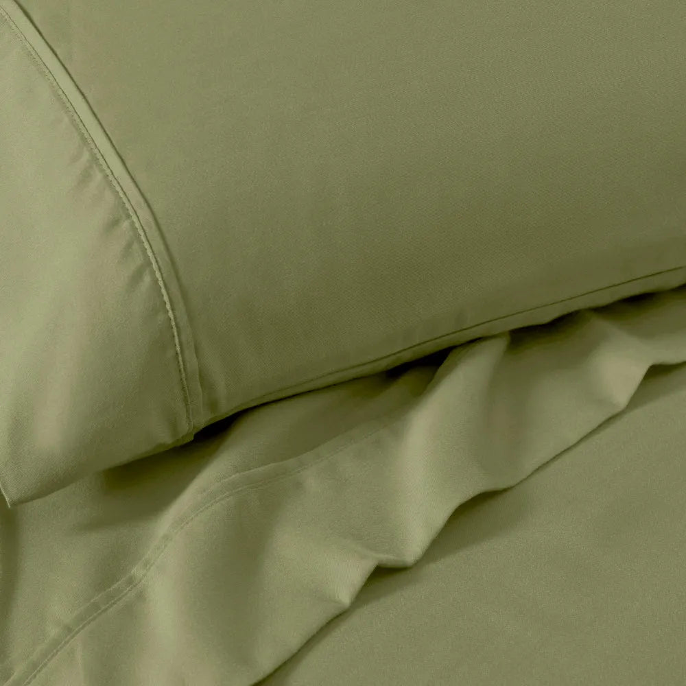 1200 Thread Count Cotton Blend 2 Piece Solid Pillowcase Set - Pillowcases by Superior Brand