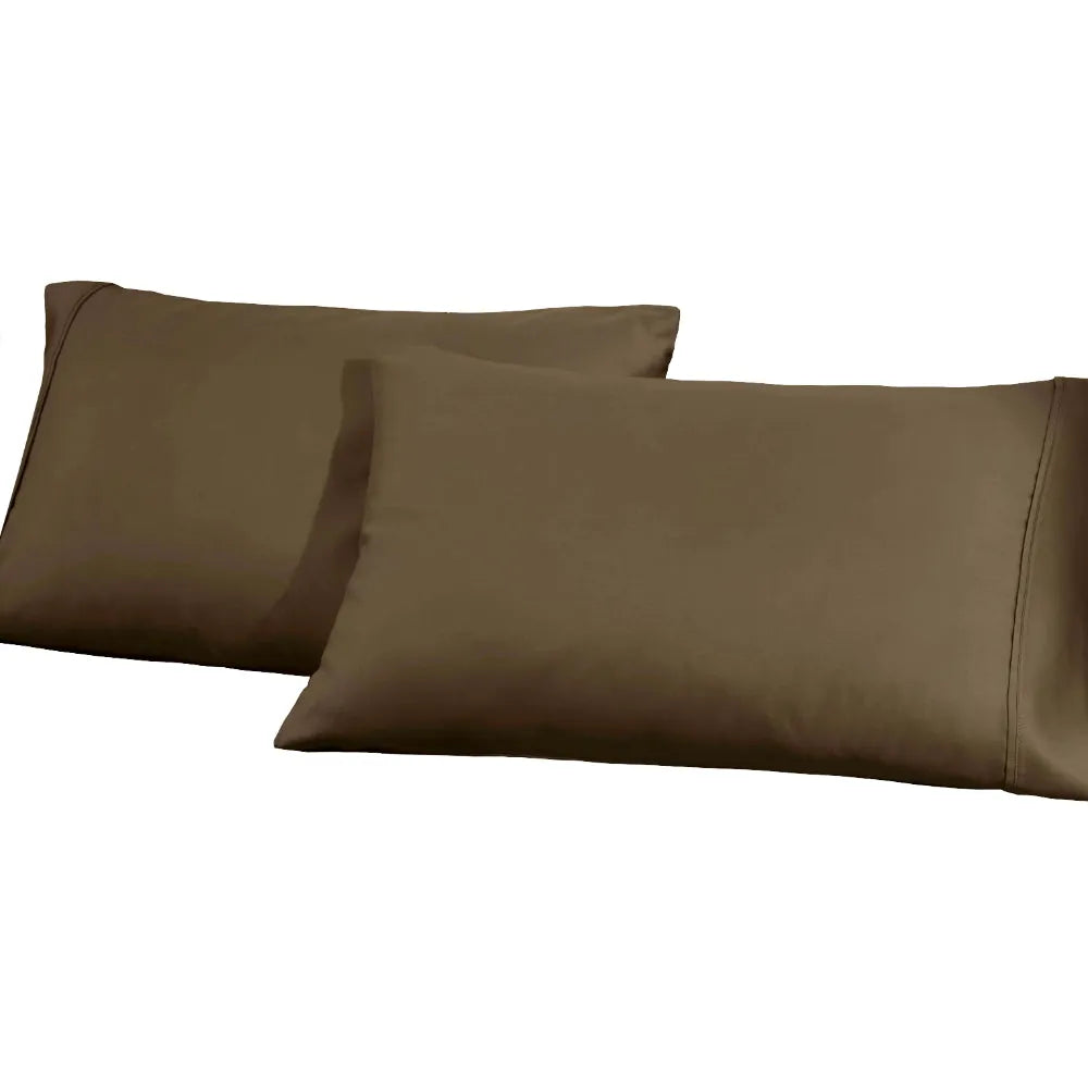 1200 Thread Count Cotton Blend 2 Piece Solid Pillowcase Set - Pillowcases by Superior Brand
