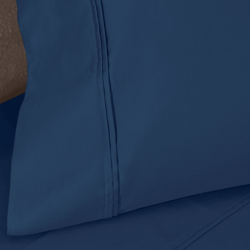 100% Egyptian Cotton 1200 Thread Count Solid Pillowcase Set - Egyptian Cotton Pillowcases by Superior Brand