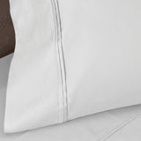 100% Egyptian Cotton 1200 Thread Count Solid Pillowcase Set - Egyptian Cotton Pillowcases by Superior Brand