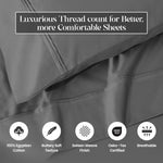 100% Egyptian Cotton 1200 Thread Count Solid Pillowcase Set - Egyptian Cotton Pillowcases by Superior Brand
