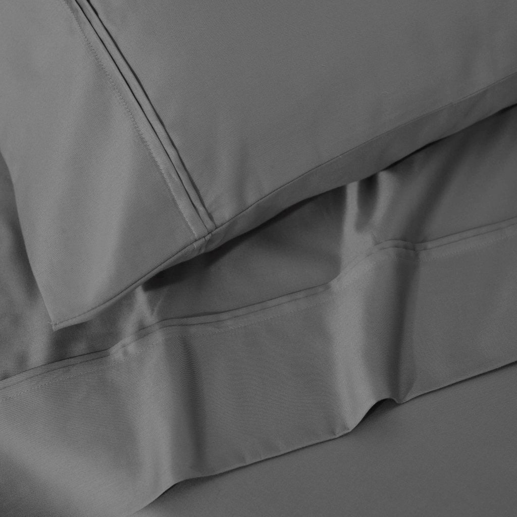 100% Egyptian Cotton 1200 Thread Count Solid Pillowcase Set - Egyptian Cotton Pillowcases by Superior Brand