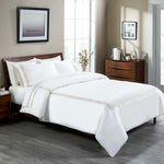 1200 Thread Count Egyptian Cotton Embroidered Duvet Cover - Egyptian Cotton Duvet Cover Set by Superior Brand