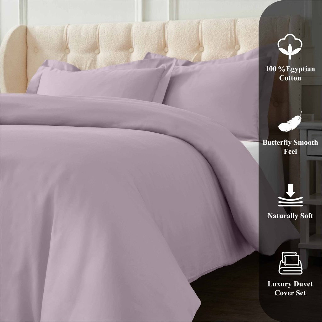 1200 Thread Count Egyptian Cotton Solid Duvet Cover - Egyptian Cotton Duvet Cover Set by Superior Brand