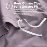 1200 Thread Count Egyptian Cotton Solid Duvet Cover - Egyptian Cotton Duvet Cover Set by Superior Brand