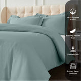1200 Thread Count Egyptian Cotton Solid Duvet Cover - Egyptian Cotton Duvet Cover Set by Superior Brand