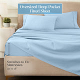 1200 Thread Count Egyptian Cotton Sateen Sheet Set - Egyptian Cotton Sheet Set by Superior Brand