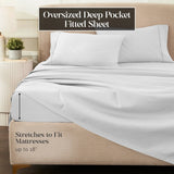 1200 Thread Count Egyptian Cotton Sateen Sheet Set - Egyptian Cotton Sheet Set by Superior Brand