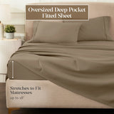 1200 Thread Count Egyptian Cotton Sateen Sheet Set - Egyptian Cotton Sheet Set by Superior Brand